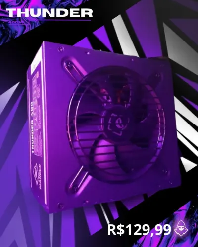 Fonte Mancer Thunder 400W 80 Plus Bronze (Semi-nova)<br><br>