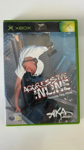 AGRESSIVE INLINE FEATURIN TAIG KHRIS XBOX ORIGINAL PAL MIDIA FISICA COM CAIXA E MANUAL
