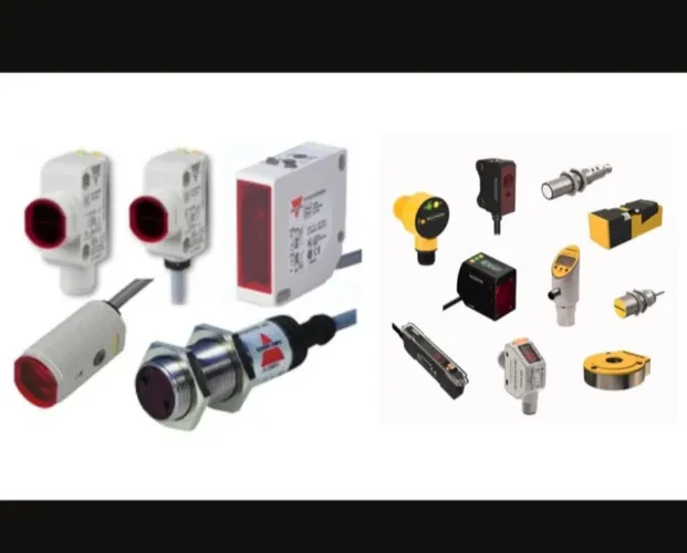 Lote de peças de automação industrial