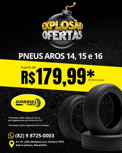 Pneus em Jatiuca, pneu, Promoção de Pneus