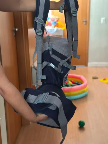 Canguru Ergonômico Baby Bear 12 Posições Azul Marinho Premium 4 em 1