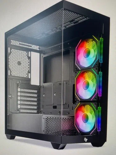 Gabinete Gamer com 3 fans Lacrado Pichau Pouter 4b