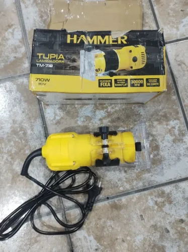 Tupia Laminadora Profissional 710w 127v 6mm Hammer Tm-710 - Seminova
