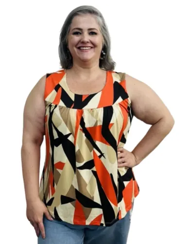 Blusa Plus Size estilo Bata Nova!!!