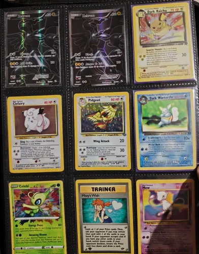 LOTE CARTAS POKÉMON TCG VINTAGE - DARK RAICHU, ZEKROM, MEW PROMO, ROCKET E MUITO MAIS!