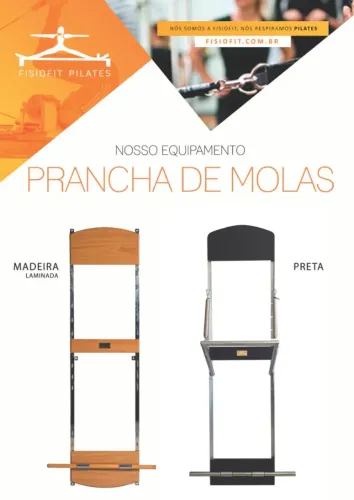 Prancha de molas com Barra Torre Pilates | Entrega Rápida e Alto Padrão FISIOFIT