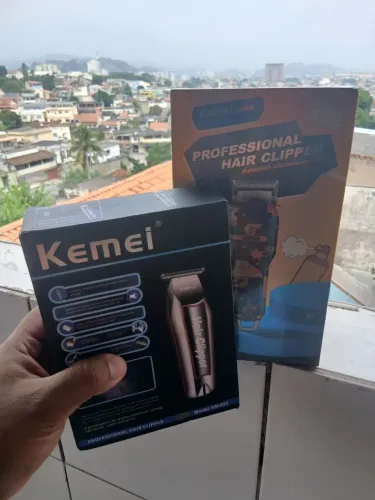Kit barbeiro profissional - Maquina de cortar cabelo