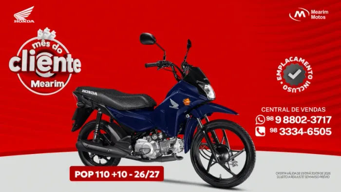 Pop 110i Honda - 2026/2027