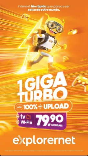 Internet wi-fi 6 1 Giga de velocidade 