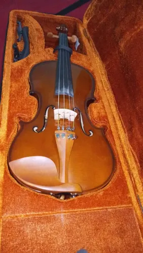 Kit Violino Eagle Ve441 4/4 Case Estante Espaleira Afinador