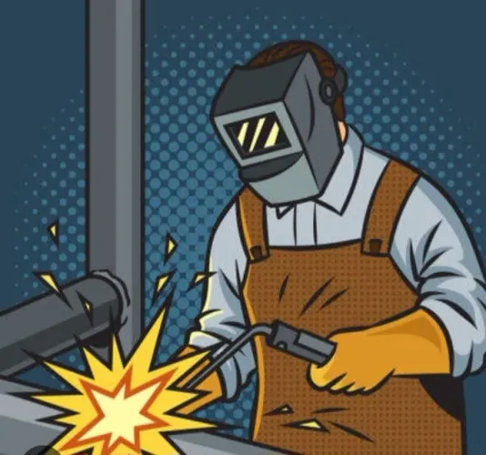 Faço pequenos reparos de solda 