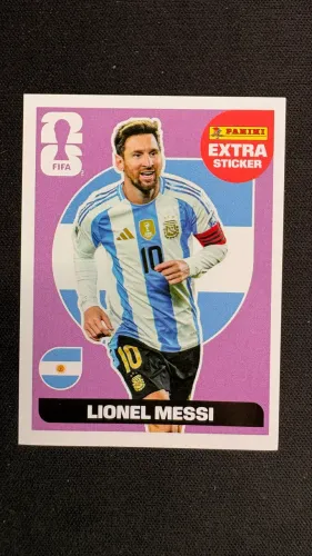 Figurinha Legend - Copa do Mundo 2026 - Lionel Messi - Argentina - Roxo - Original