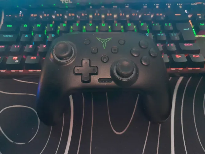 ? CONTROLE GAMER WIRELESS - LED RGB NOS ANALÓGICOS ?