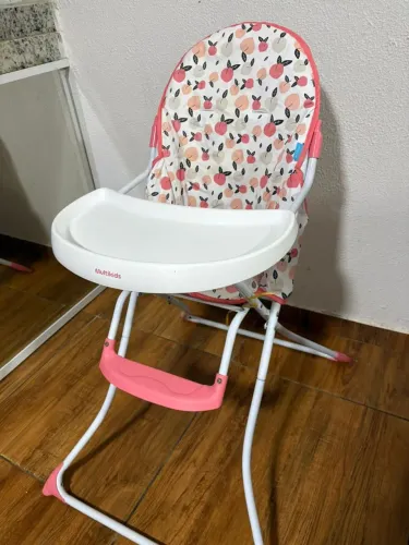 Cadeira de alimentação Multikids Branco e Rosa
