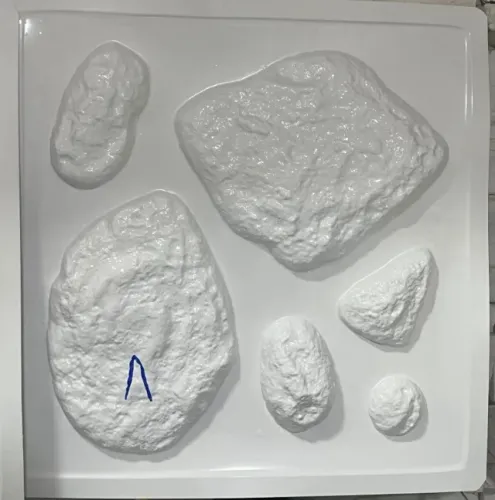 Kit 3 formas de abs 1mm para gesso pedra moledo