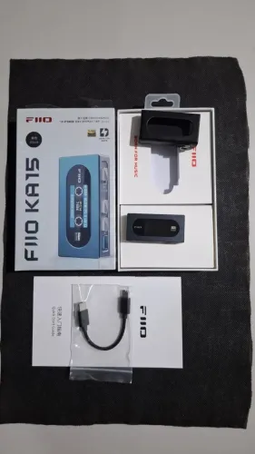 Dongle DAC AMP FIIO KA15 - Em excelente estado e funcionando 100%