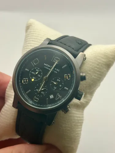 Relógio Montblanc Chronometer Premium AAA+ Preto Fosco Quartzo