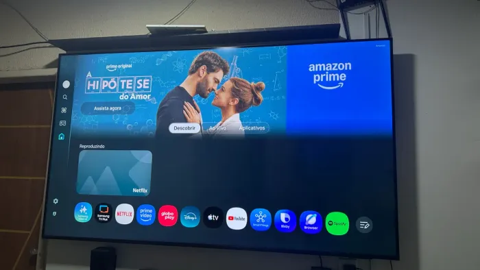 Tv Samsung 75 polegadas aceita cartão