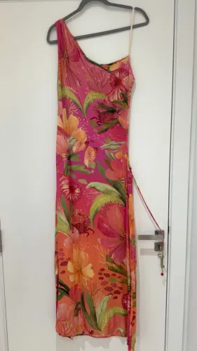 Vestido cropped um ombro só - Farm