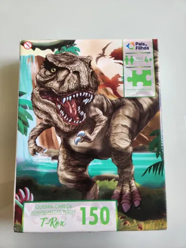 Quebra cabeças dinossauro 150 peças pais e filhos (Usado)