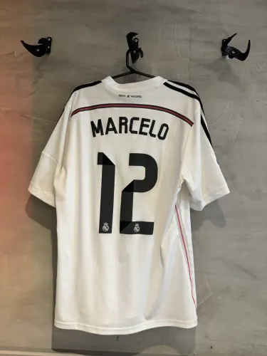 Camisa Real Madrid 2014/2015 - Home - Marcelo 12 - Champions Titular Original Adidas - G