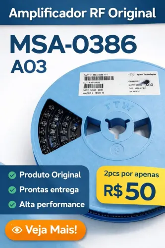 Kit 2 Amplificador MMIC MSA0386 A RF 0-2.4?GHz-MAR6