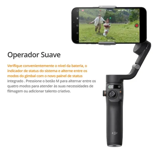 Estabilizador DJI Osmo Mobile 6 para Smarphone Cinza-Escuro