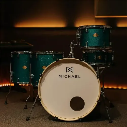 Bateria Acústica Michael Legacy DML424 Sparkle Green SGR Shell Pack