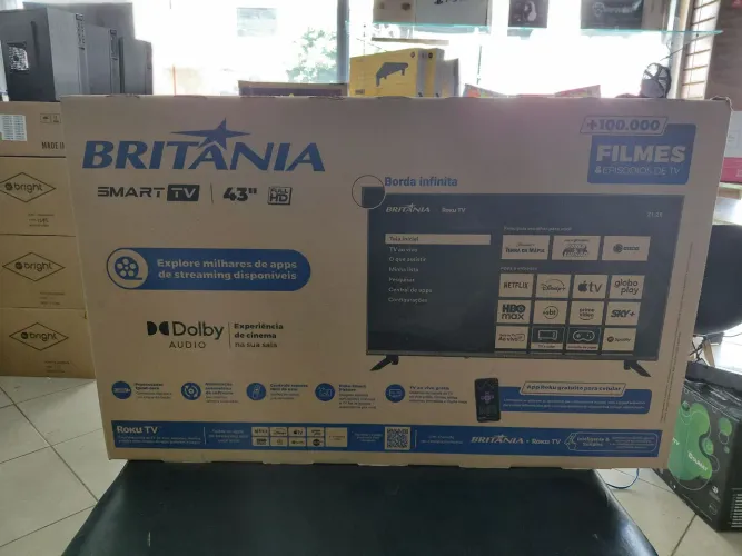 SMART TV BRITÂNIA 43" FULL HD 