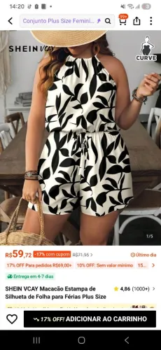 Macacão plus size