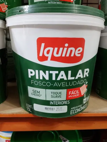 LATAO TINTA IQUINE PINTALAR BRANCO NEVE 15L.