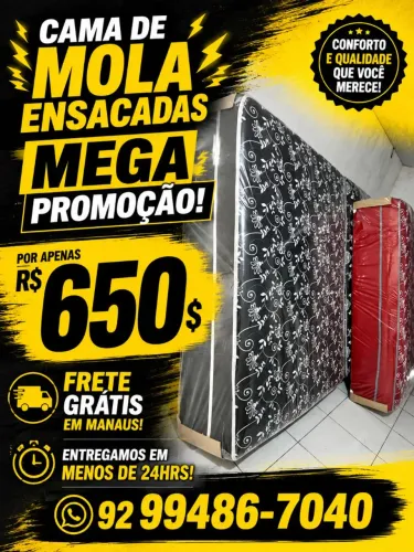 Molas ensacadas ___ cama box ___ a pronta entrega 