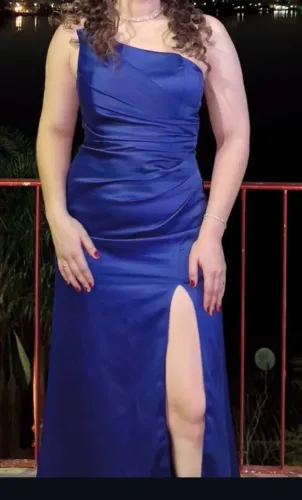 VESTIDO DE FESTA LONGO AZUL ROYAL TAMANHO 42