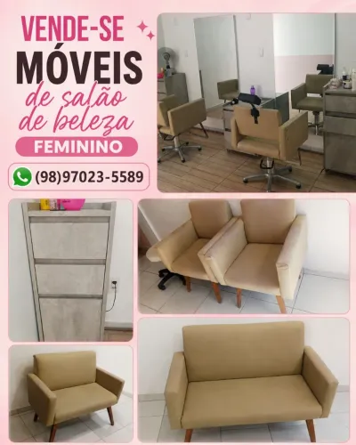 Móveis de salão completo para salão de beleza feminino
