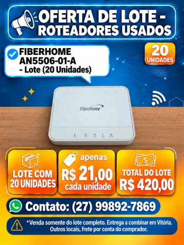 ONU FIBERHOME AN5506-01-A (Usado) - Lote (20 Unidades)