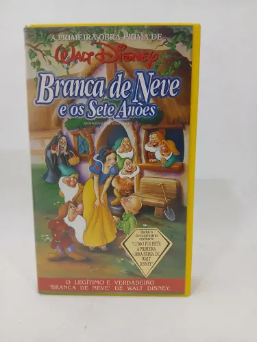 Rara fita VHS Walt Disney Branca de Neve e os Sete Anões