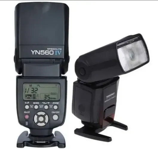 ? Kit Flash Completo: 2x Flashes Yongnuo 560 IV + Rádio Flash Godox CT-1
