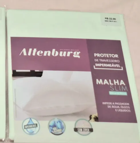 Kit duas capas de travesseiro (fronha) impermeável e antialérgica. Buscar próximo a Doca.