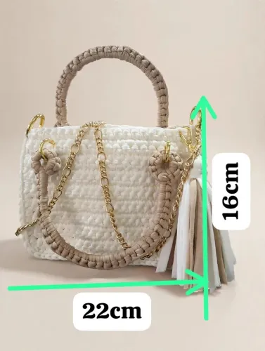 Bolsas crochê feita a mão