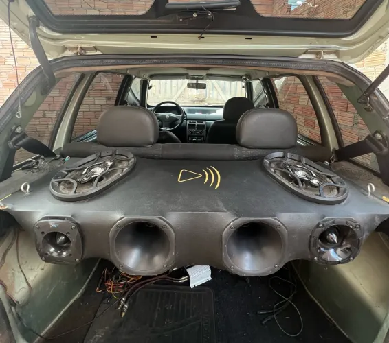 Kit Som Automotivo Tampão com 6x9, Cornetas, Tweeters + Módulo Taramps TS 400x4