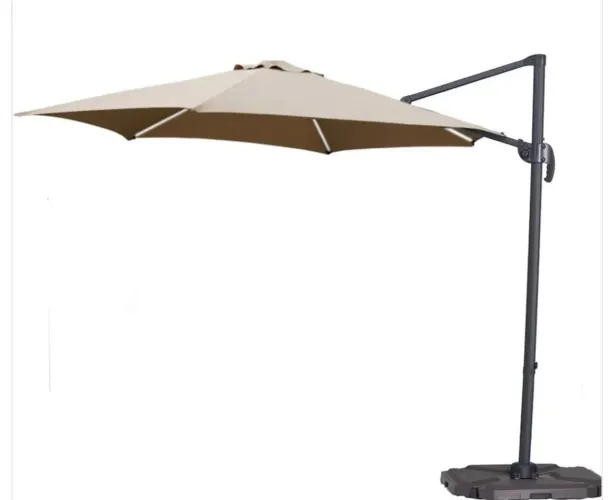 Ombrelone Articulável Lateral com Led e Base 3M - Hasieira