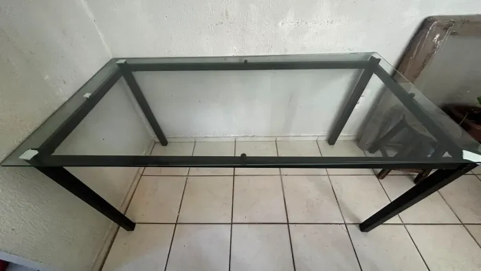 Mesa de vidro 6 lugares