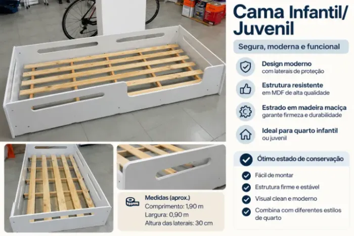 cama solteiro criança
