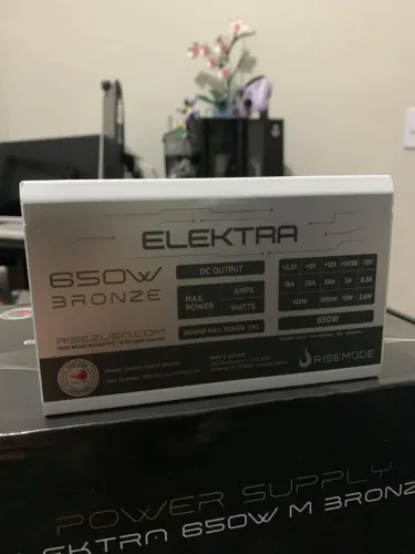 Fonte Elektra 650w Branca Full Modular