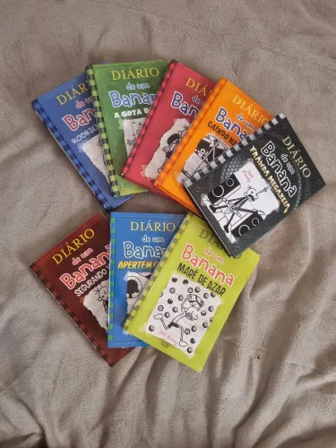 8 livros Diario de um banana