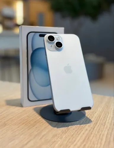 iPhone 15 128Gb Azul 91% Garantia Apple até julho de 2026