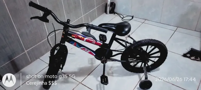 Bicicleta do homem aranha 