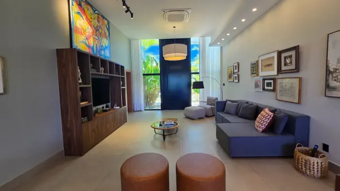 Excelente casa Térrea, 3 suítes, Projeto Moderno e integrado, Busca Vida, Camaçari, BA.