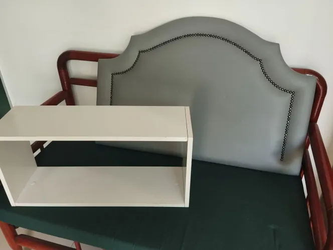 cabeceira de cama solteiro e nicho