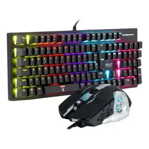 Kit Gamer Teclado Mecanico E Mouse, Rgb, Knup, Kpte131